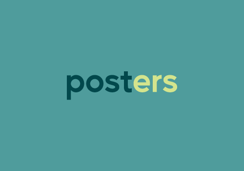 posters portfolio section flip card back side