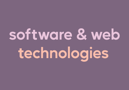 software and web technologies portfolio section flip card back side