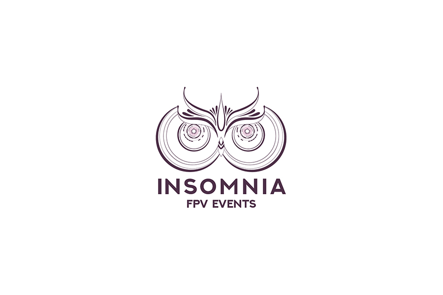 dees logo design for Insomnia, drone filming company