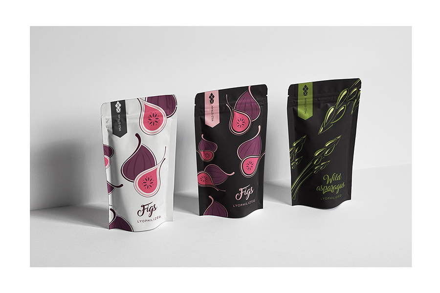 dees illustration and design of food bag for the brand Wildistrian