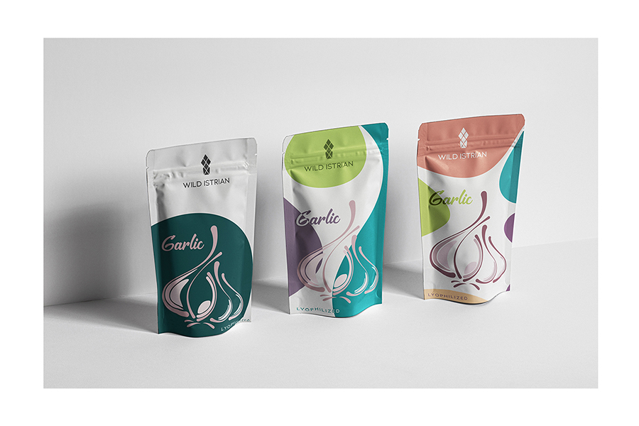 dees illustration and design of food bag for the brand Wildistrian