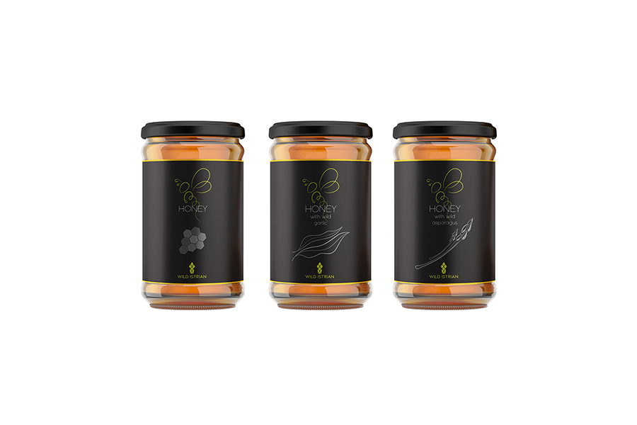 dees honey jar label illustration and design for the brand Wildistrian