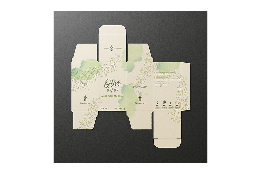 dees tea box illustration and design for the brand Wildistrian